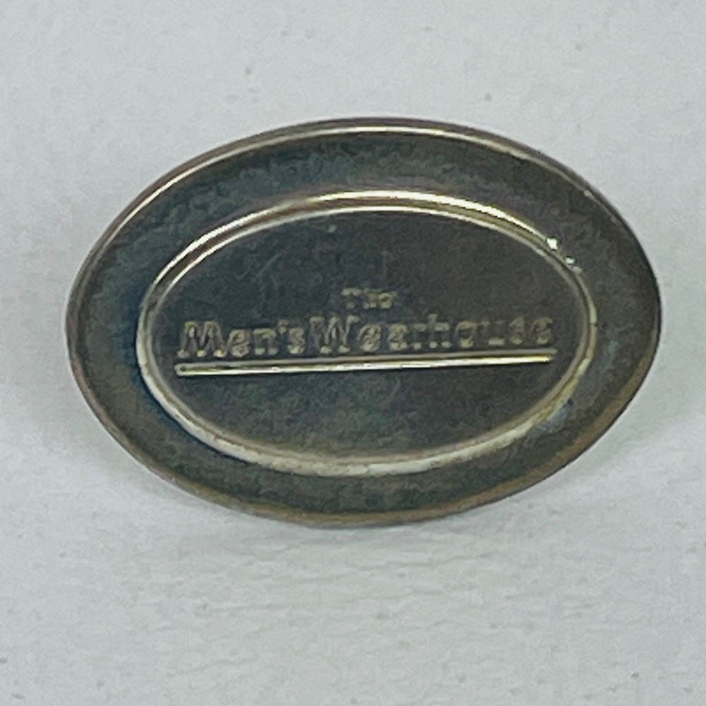 Tiffany & Co Lapel Pin Mens OS Men's Wearhouse Silver Logo Sterling Good